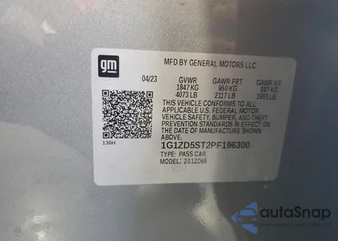 2023 Chevrolet Malibu Lt from USA, damaged, VIN 1G1ZD5ST2PF196300